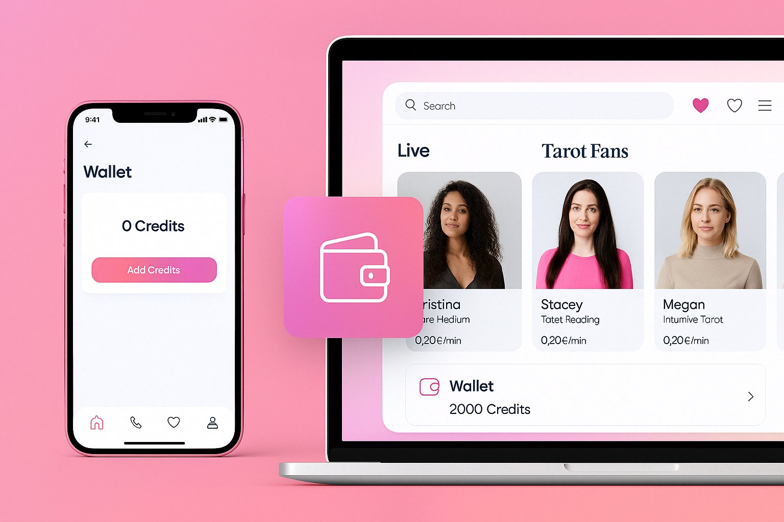 Wie funktioniert das Kredit- und Wallet-System von Tarot Fans